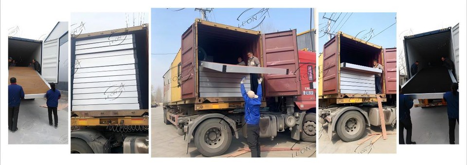 Poultry farm cooling pad system loading Poultry farm cooling pad system loading